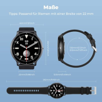 Smartwatch muži s funkcí telefonu, 1,39" IP68 vodotěsné sportovní hodinky, fitness hodinky se srdečním tepem/SpO2/hlasovým asist